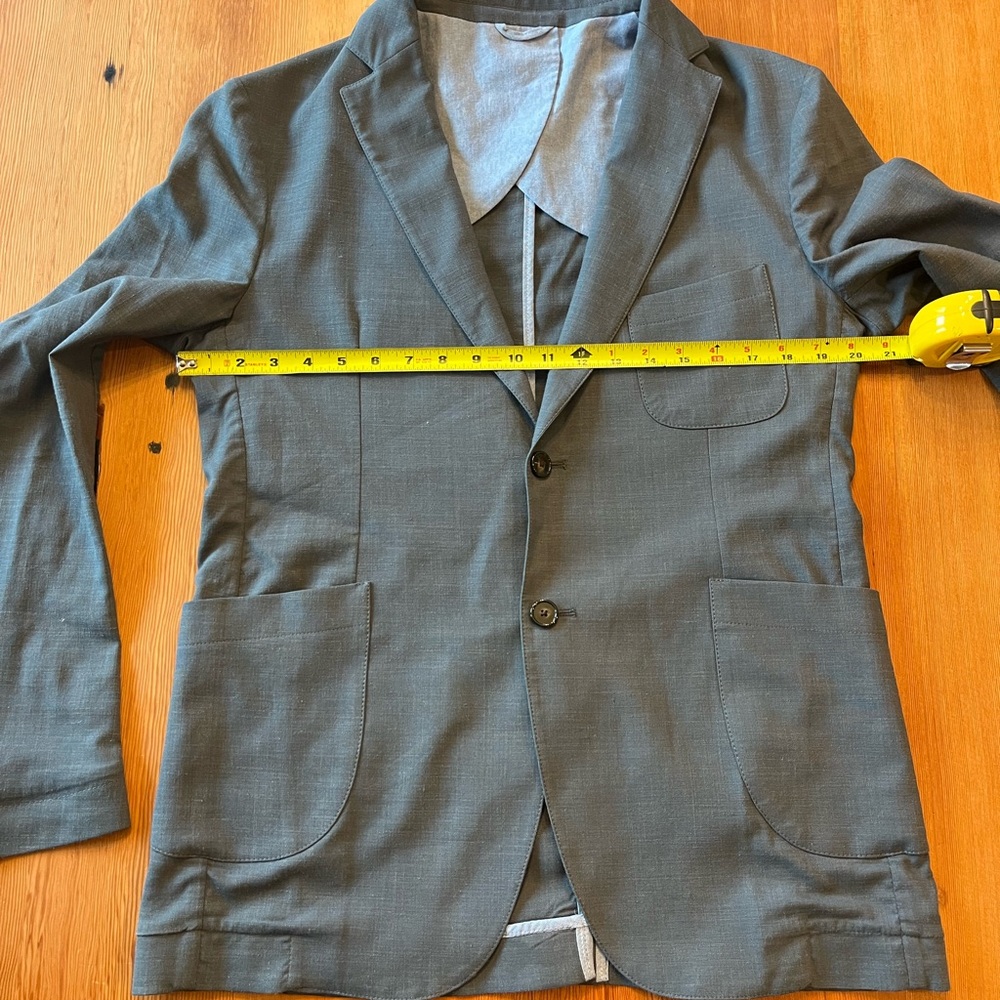 Taylor stitch wool linen suit jacket and pants